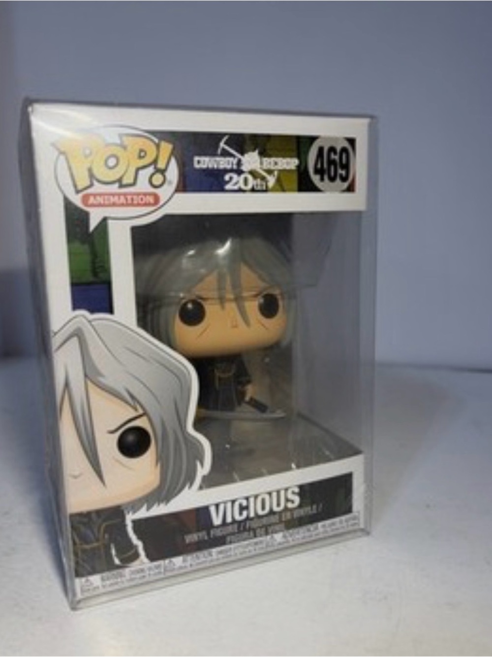 Funko Pop #469 Cowboy Bebop 20th Anniversary Vicious w/ protector case